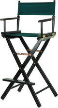 Casual Home 30 in Director's Chair Black Frame - Bar Height