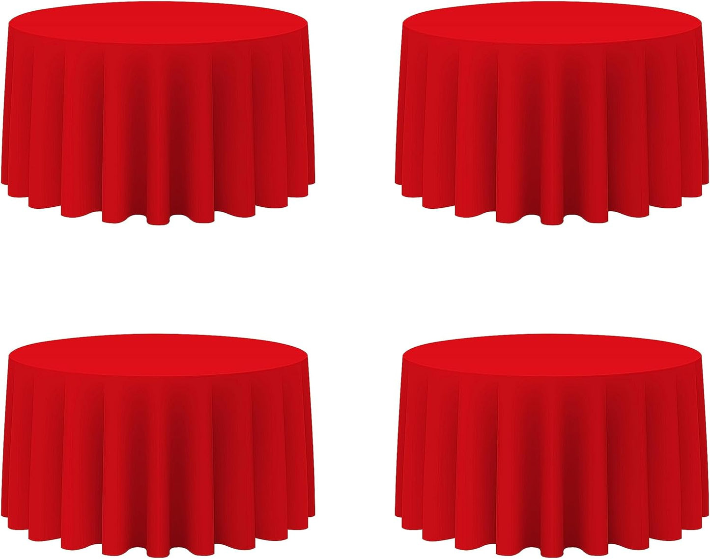 Red Round Tablecloths 120 Inch for Elegant Events and Parties