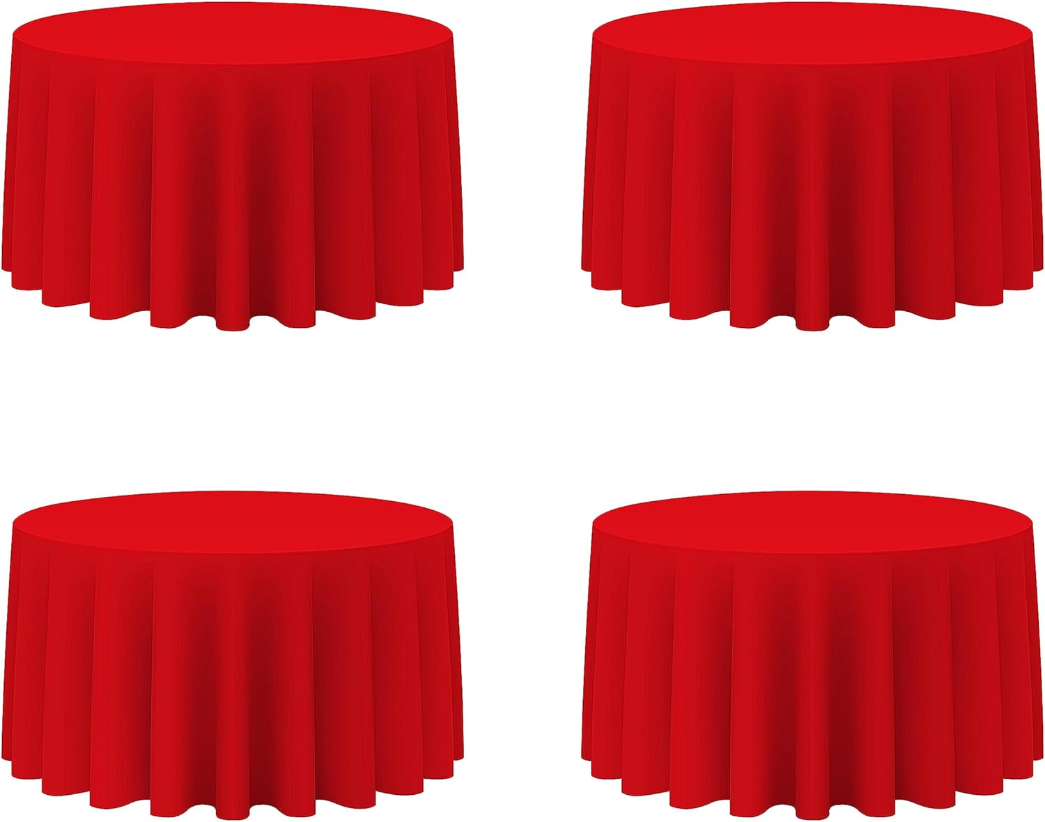 Red Round Tablecloths 120 Inch for Elegant Events and Parties