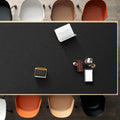 Black Plastic Table Cover Protector 54in x 54in - Waterproof Vinyl
