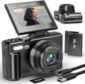 UIKICON Vlogging Camera: Autofocus, 180 Flip Screen, WiFi, 18X Zoom