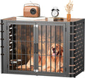 Rustic Heavy Duty Dog Crate Furniture for Large Dogs and Medium
