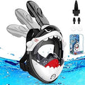 Kkdi Kids Full Face Snorkel Mask for Kids 4-16 - Safe 180 HD View