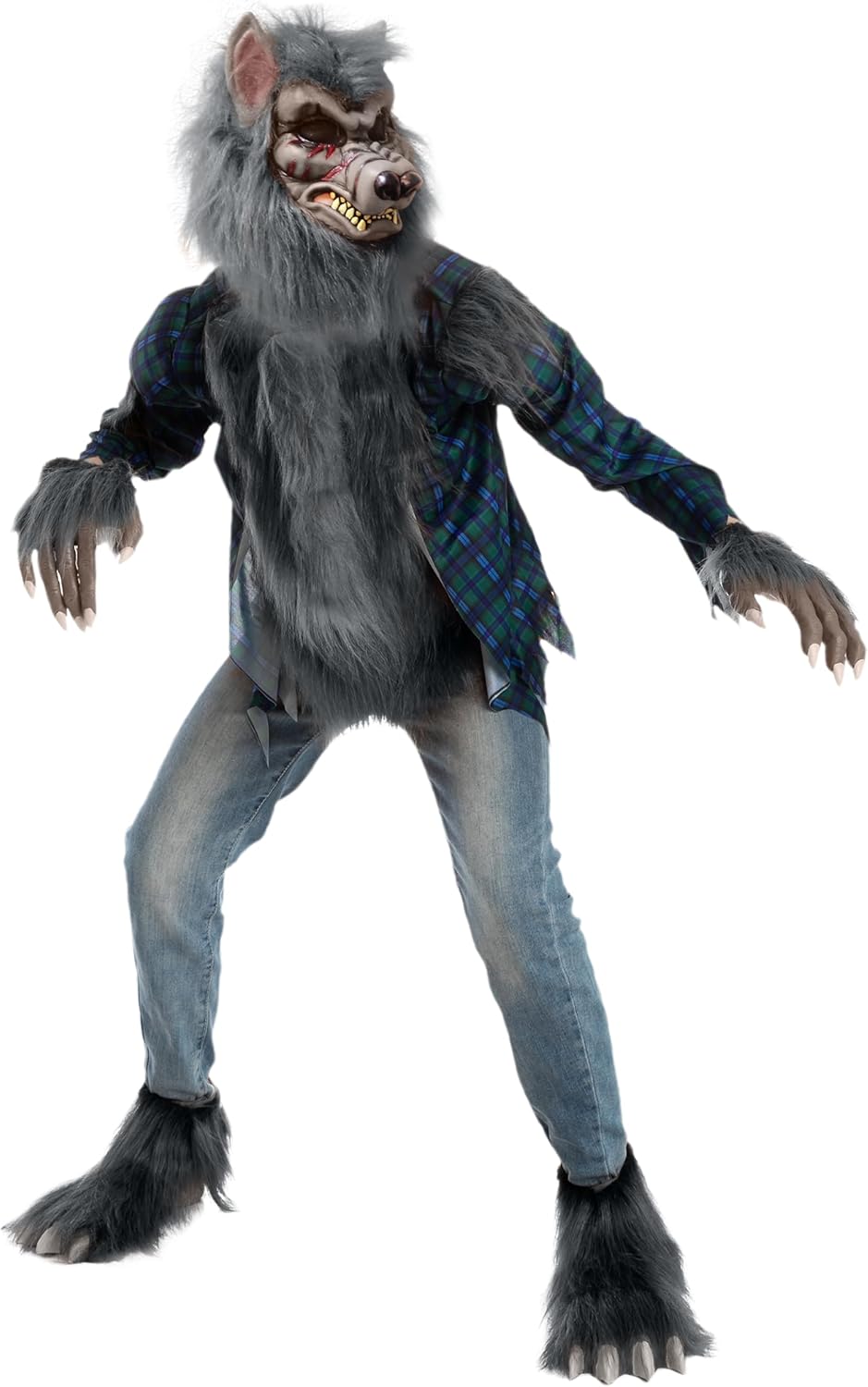 Werewolf Halloween Kids Costume with Mask, Gloves and Shoes