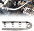 48ft Flexible Radiator Hose Stainless Steel Universal Water Hose Kit