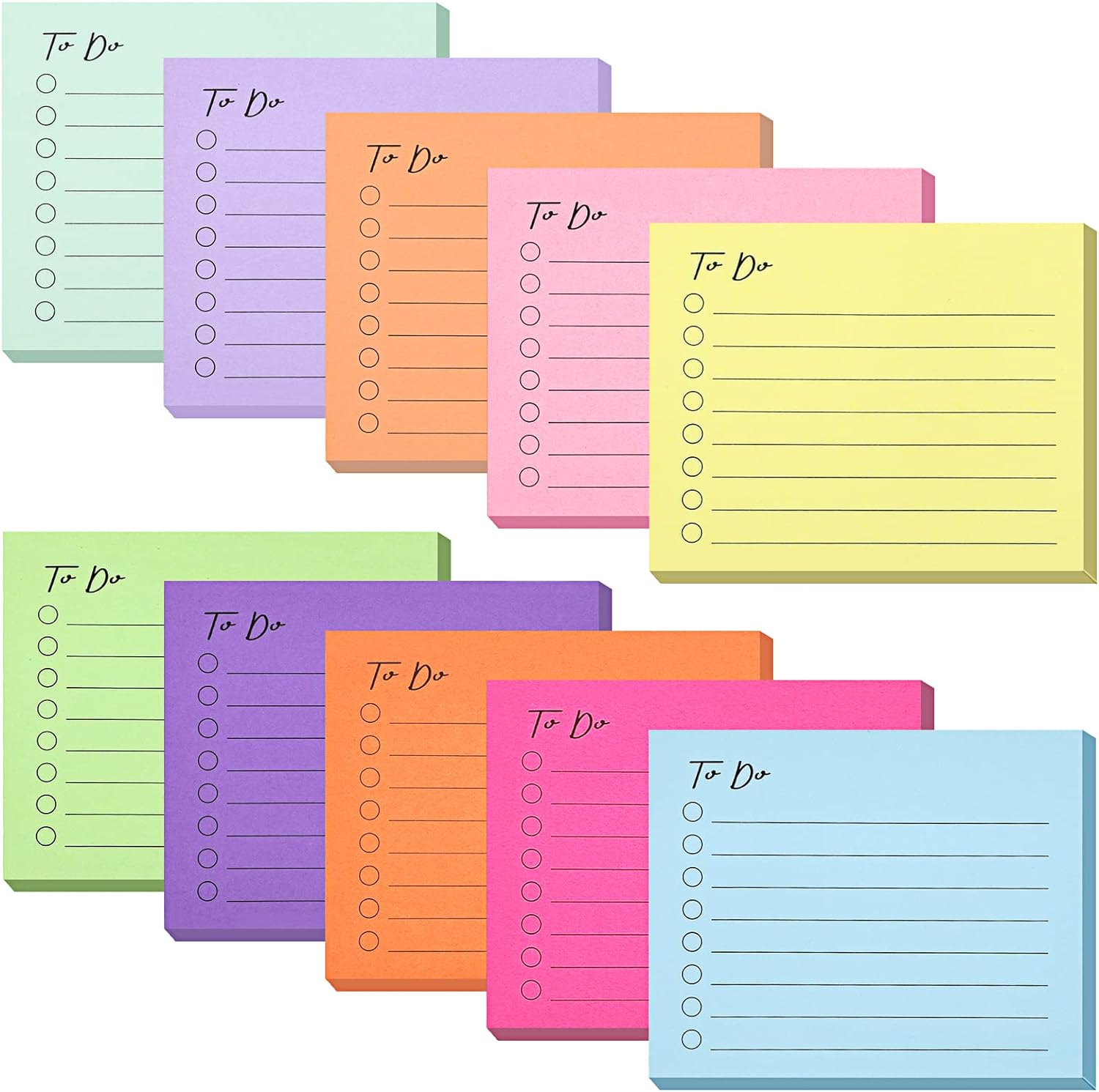 500 Sheets Lined Sticky Notes Set - Organization Essential!