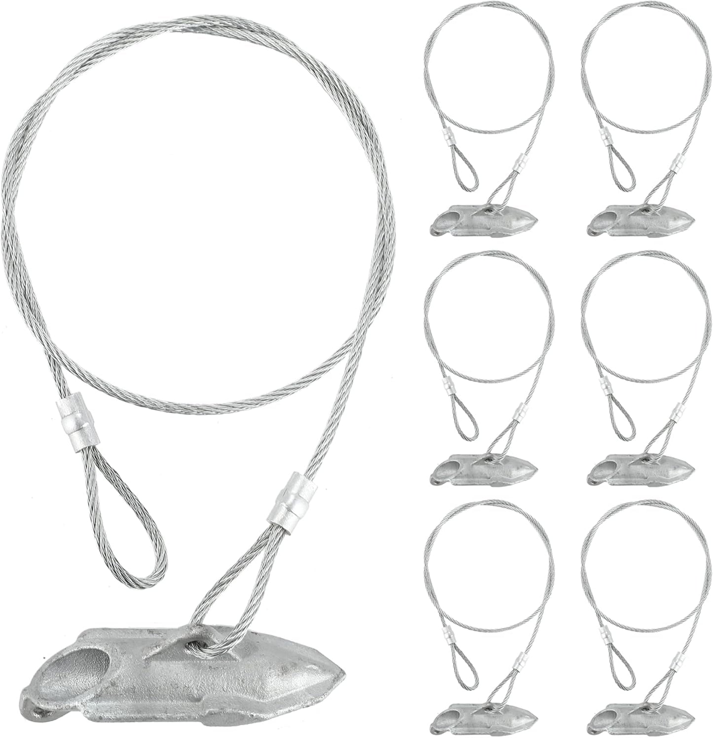 6 Pack Ground Earth Anchors for Secure Outdoor Items