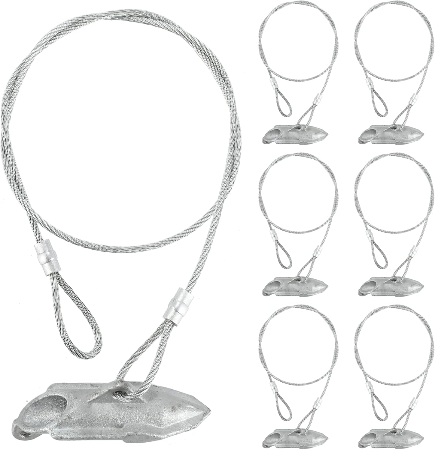 6 Pack Ground Earth Anchors for Secure Outdoor Items