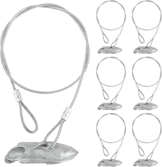 6 Pack Ground Earth Anchors for Secure Outdoor Items