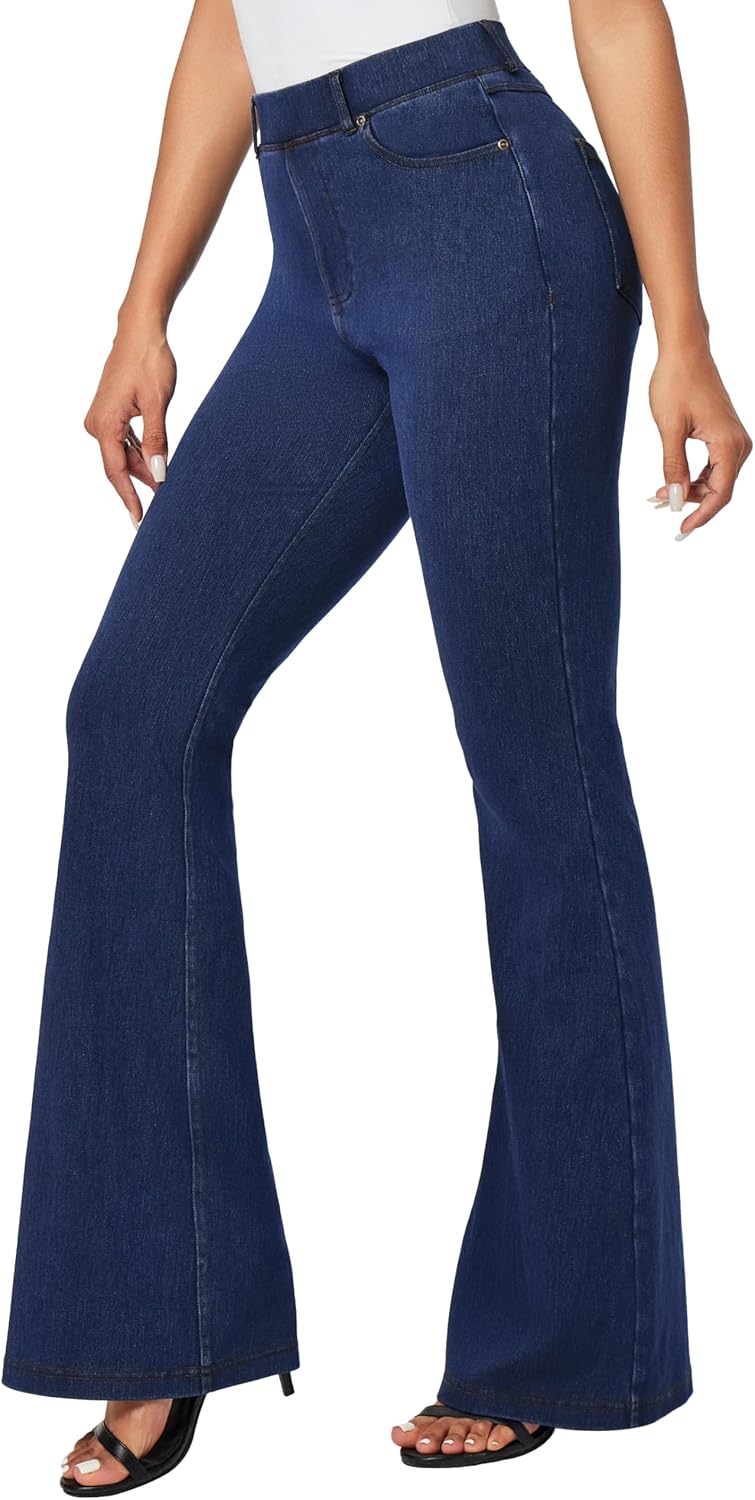 IUGA High Waisted Flare Jeans for Women with Tummy Control