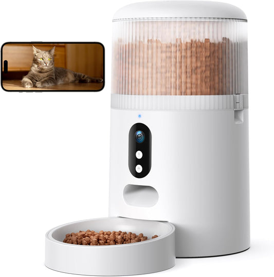 Faroro Smart Cat Feeder: HD Camera, WiFi, APP Control