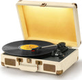 Vinyl Record Player with Bluetooth and Built-in Speakers
