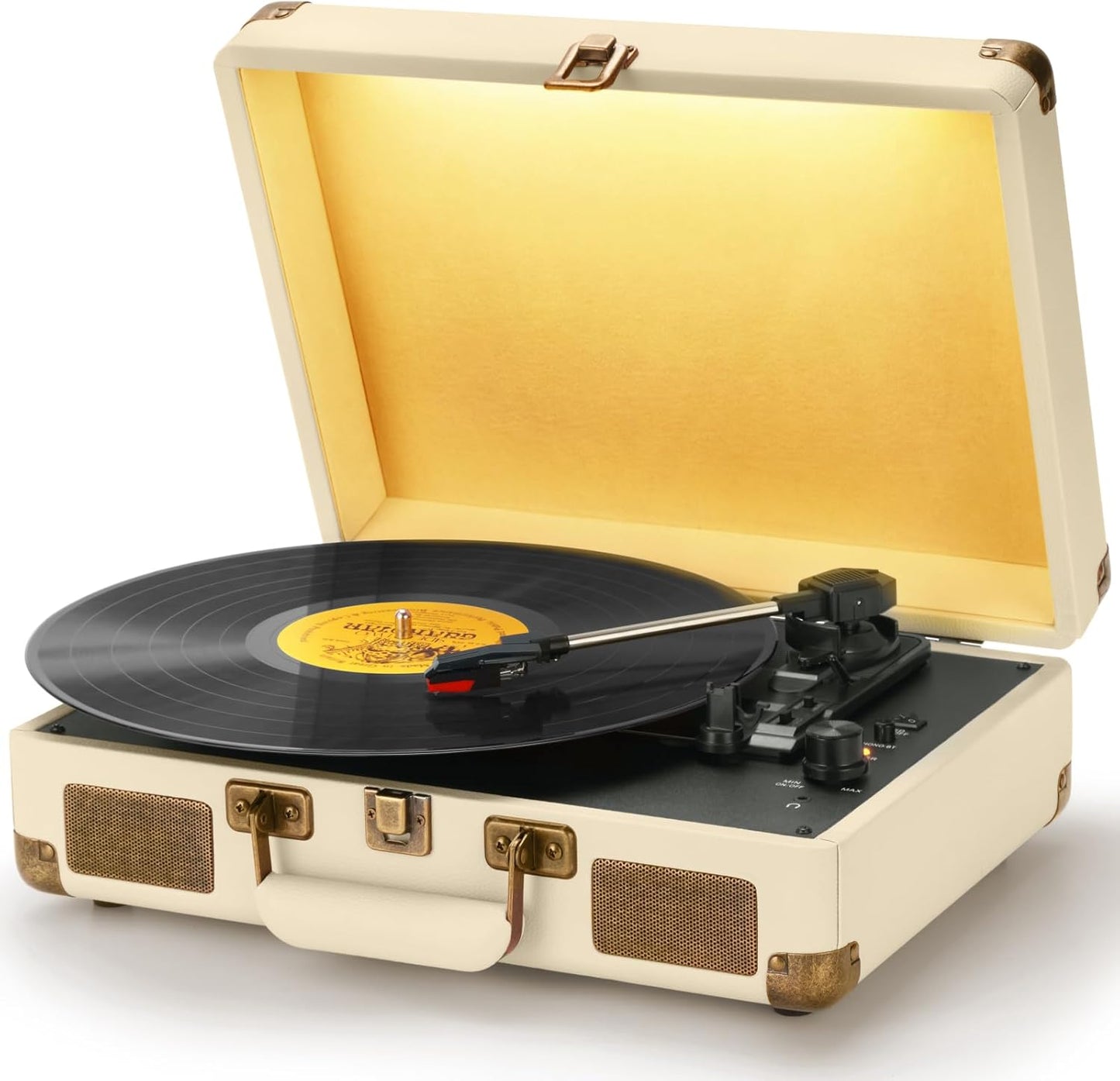 Vinyl Record Player with Bluetooth and Built-in Speakers