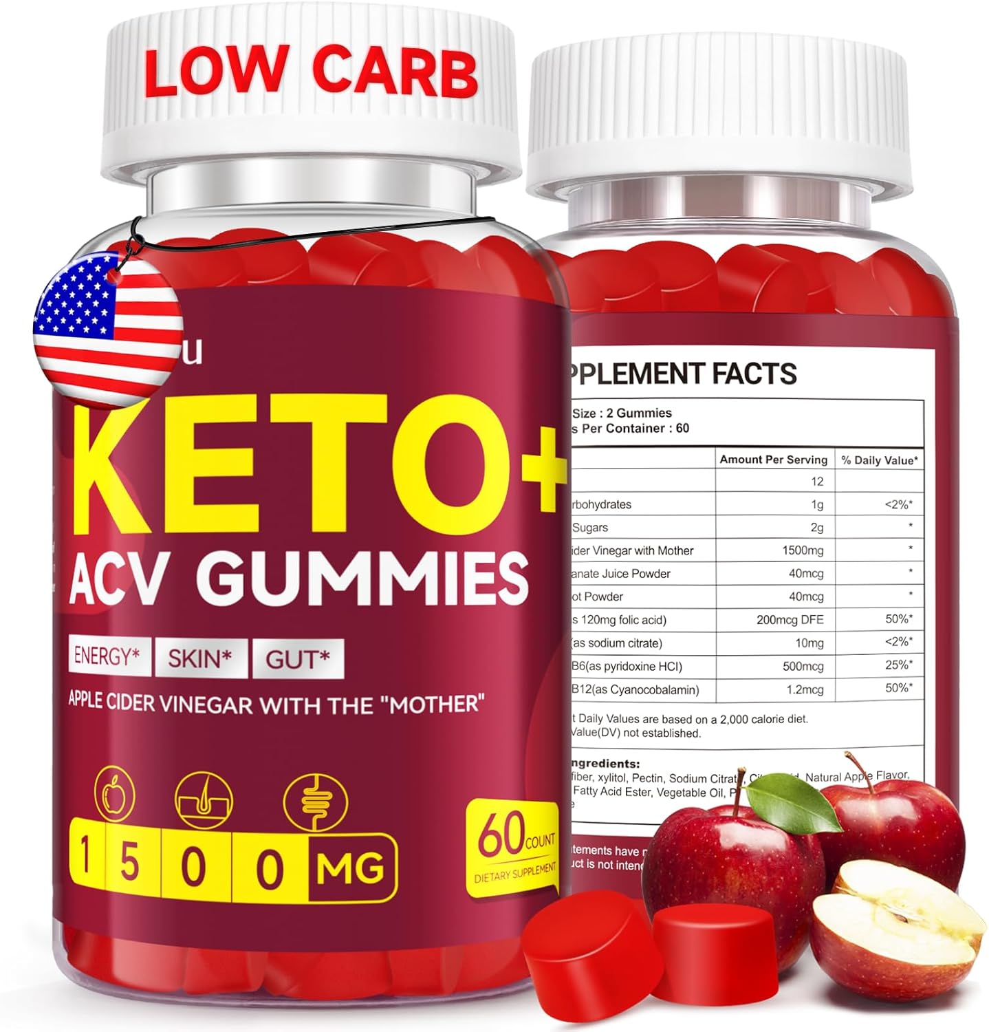 Keto ACV Gummies 1500mg: Metabolism Boost