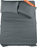 Utopia Bedding Queen Bed Sheets Set - Pack of 10 - Soft Grey