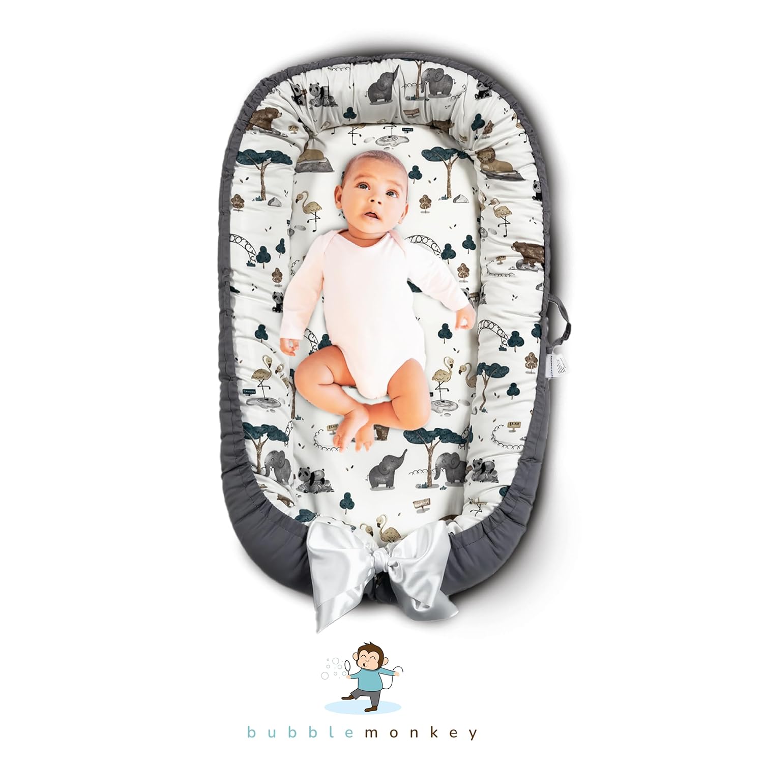 Snuggle Me Baby Travel Bed - Bubble Monkey
