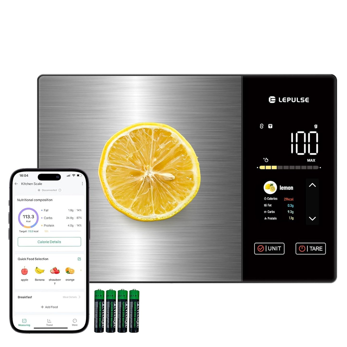 Smart Digital Food Scale with Nutritional Calculator for Weight Loss