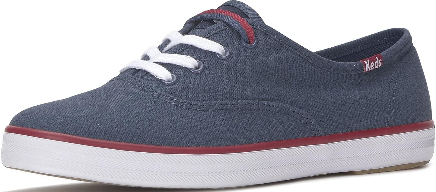 Keds Womens Champion Canvas Lace Up Sneaker for Comfort