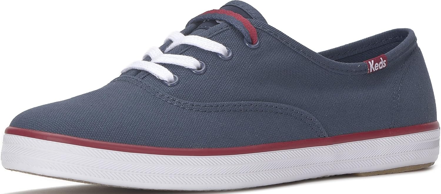Keds Womens Champion Canvas Lace Up Sneaker for Comfort