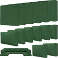 14 Pcs Outdoor Patio Cushion Covers - Waterproof Non-Slip Set