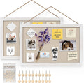 Miratino 2-Pack Cork Board Linen Bulletin Board 16x11 in - Versatile