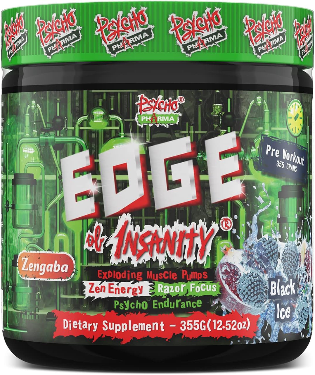 Psycho Pharma Strongest High Stim Preworkout Powder for Energy