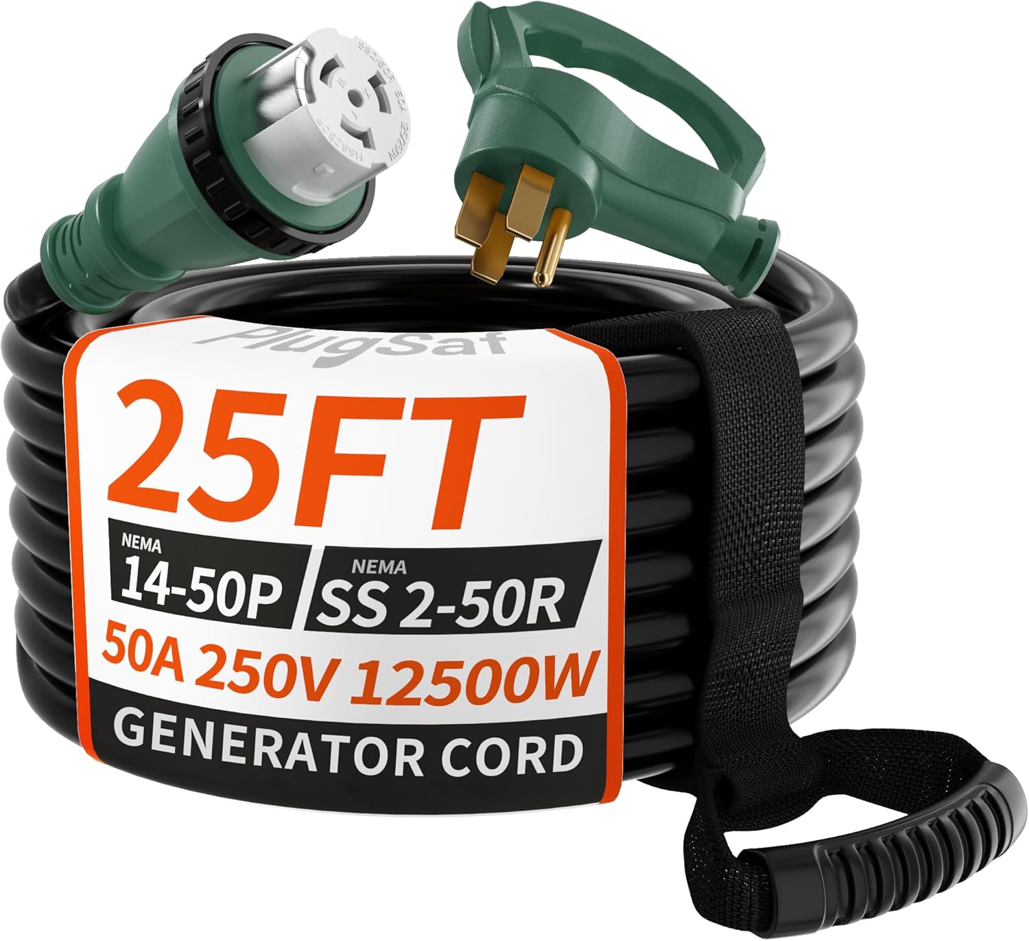 50 Amp Generator Cord for RV and House - 25FT Heavy Duty