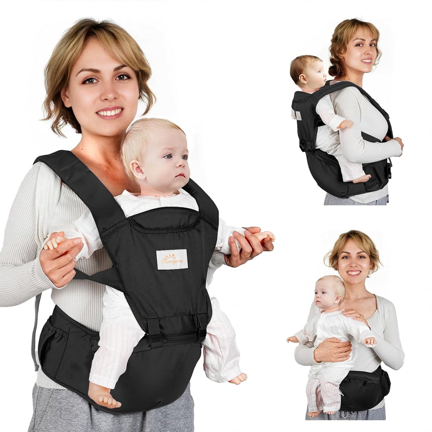 Mumgaroo 6-in-1 Baby Carrier - From Newborn to Toddler