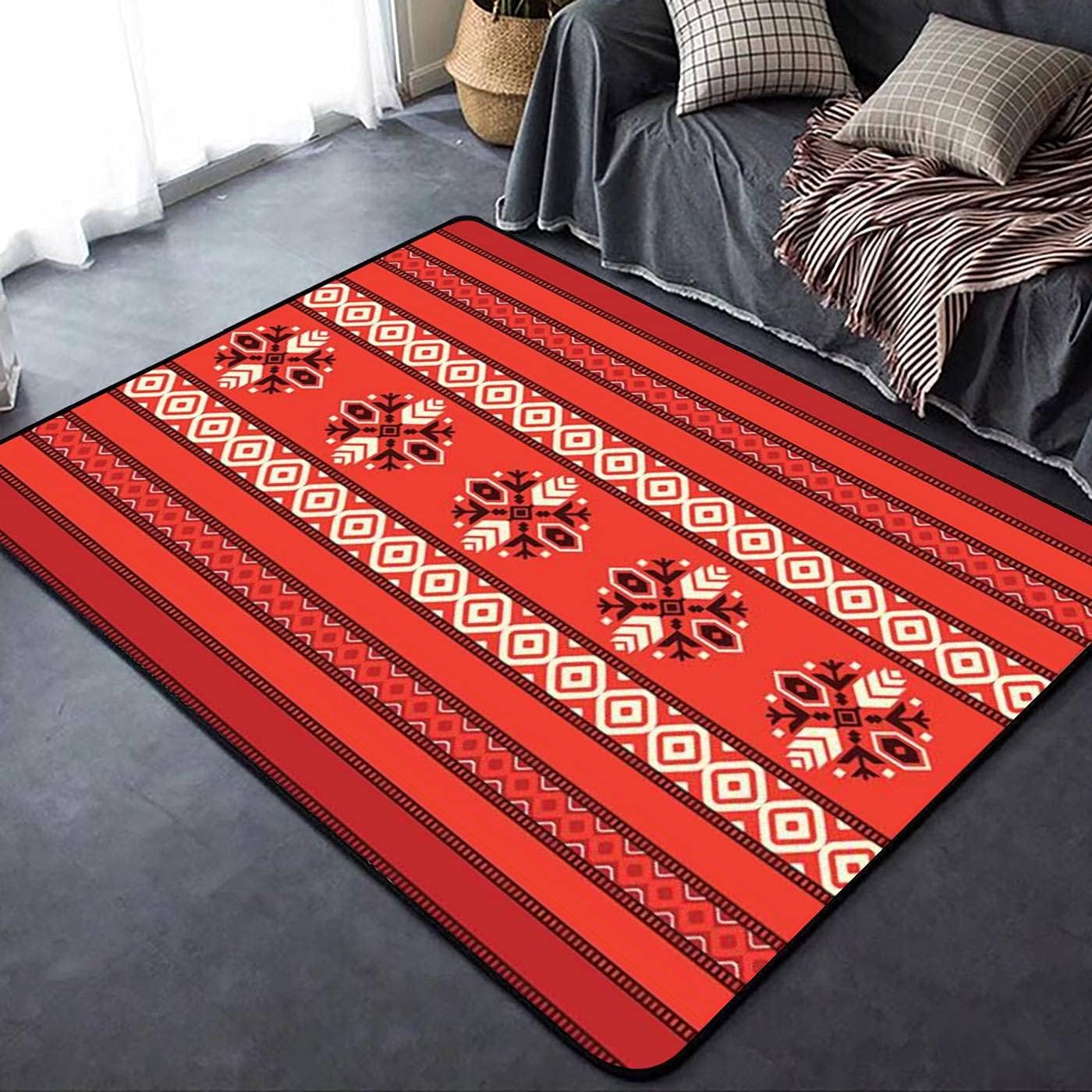 Soft Non-Slip Decorative Traditional Design Rug