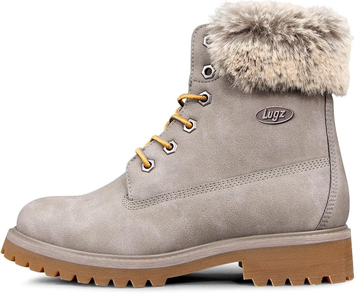 Lugz Womens Convoy Faux Fur Lace Up Boots for Fall Style