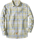 Flannel Shirt for Men Plaid Button Down Long Sleeve - Soft Cotton Cozy