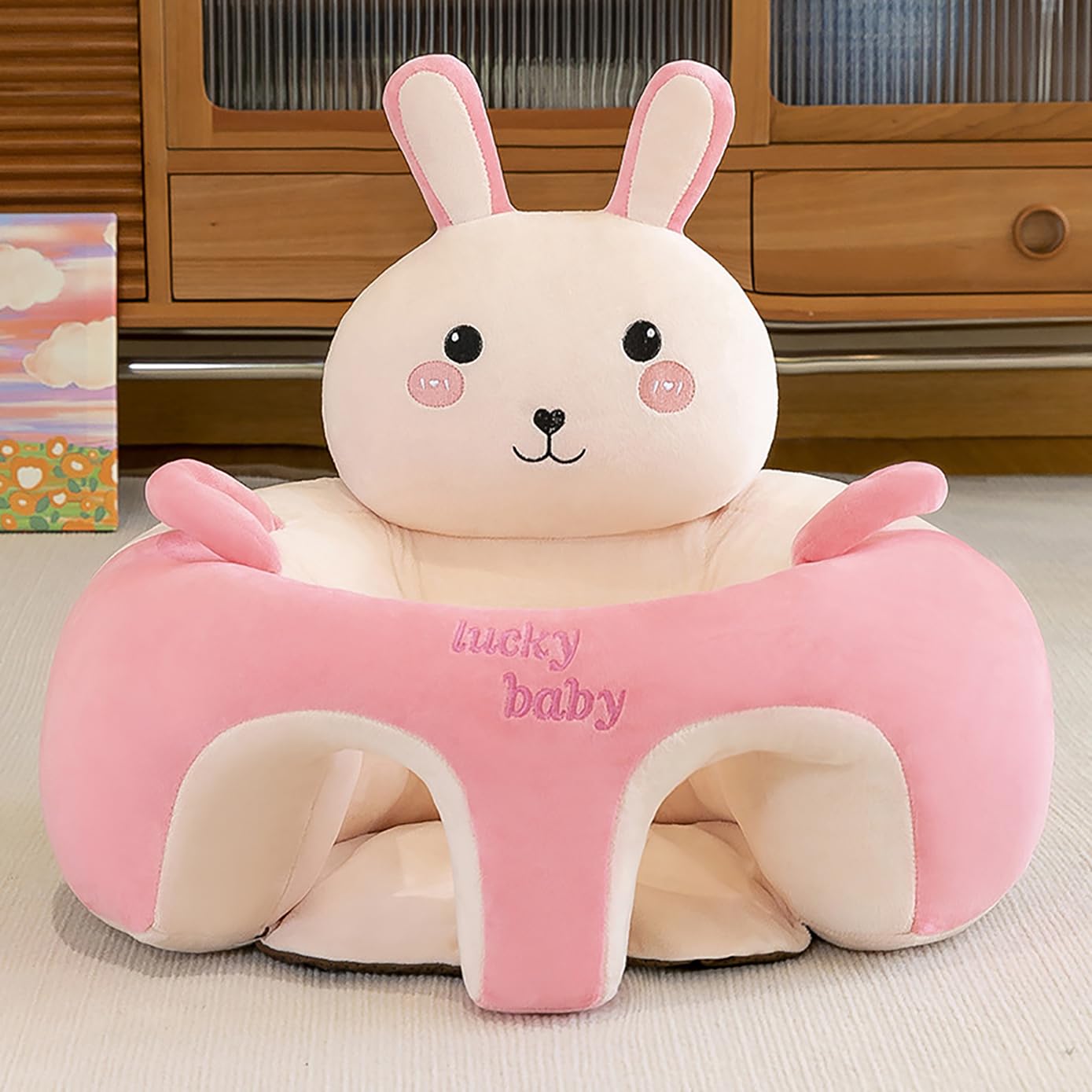 Baby Support Seat Sofa for Infants - Cute Cartoon Design