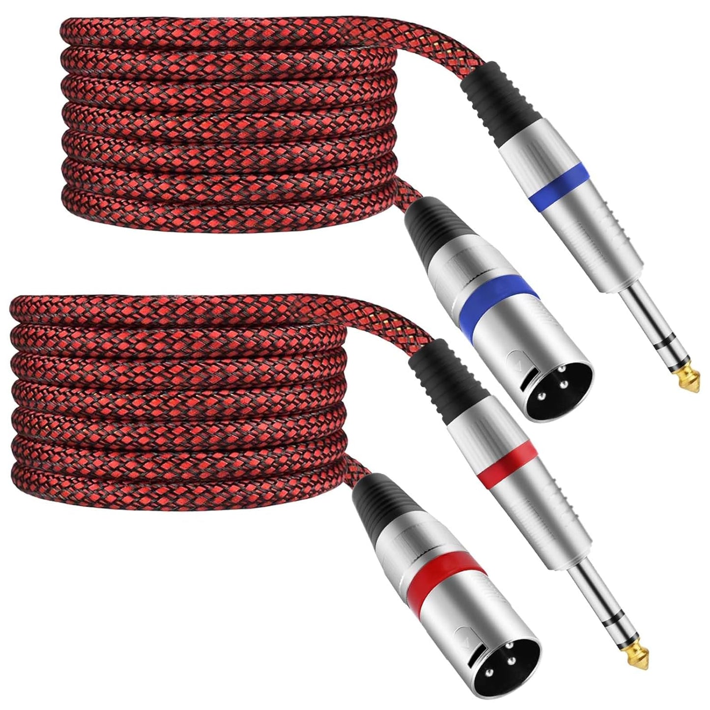 XLR Male to 1/4 TRS Cable Balanced - 50FT for Audio Devices