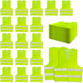 36 Pack High Visibility Safety Vest Bulk Reflective Mesh Security Vest