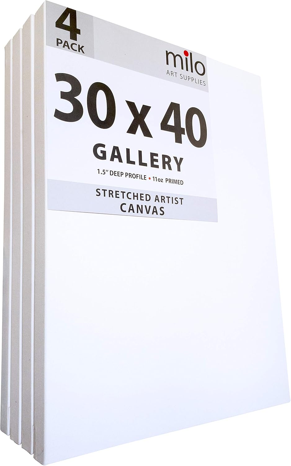 milo Stretched Artist Canvas 30x40 inches 4 Pack Review