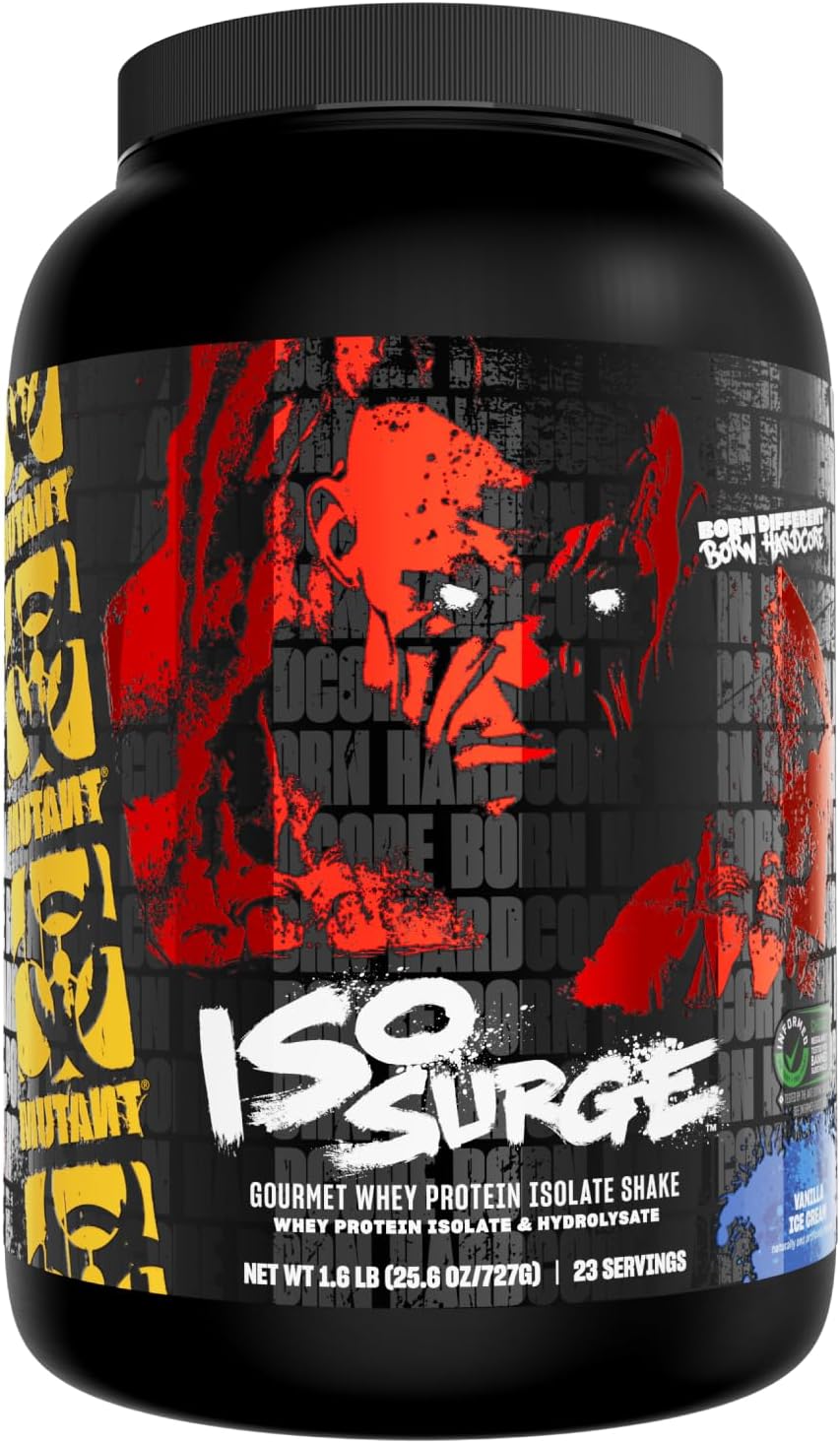 Mutant ISO Surge Whey Protein Isolate Powder for Fast Recovery