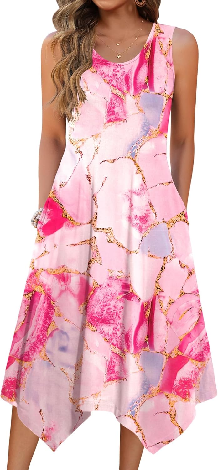 Zeagoo Womens Casual Dress for Summer Beach with Pockets