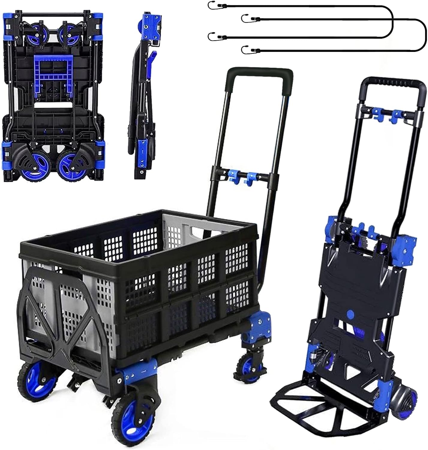 Folding Hand Truck Dolly with 330LBS Capacity for Easy Moving
