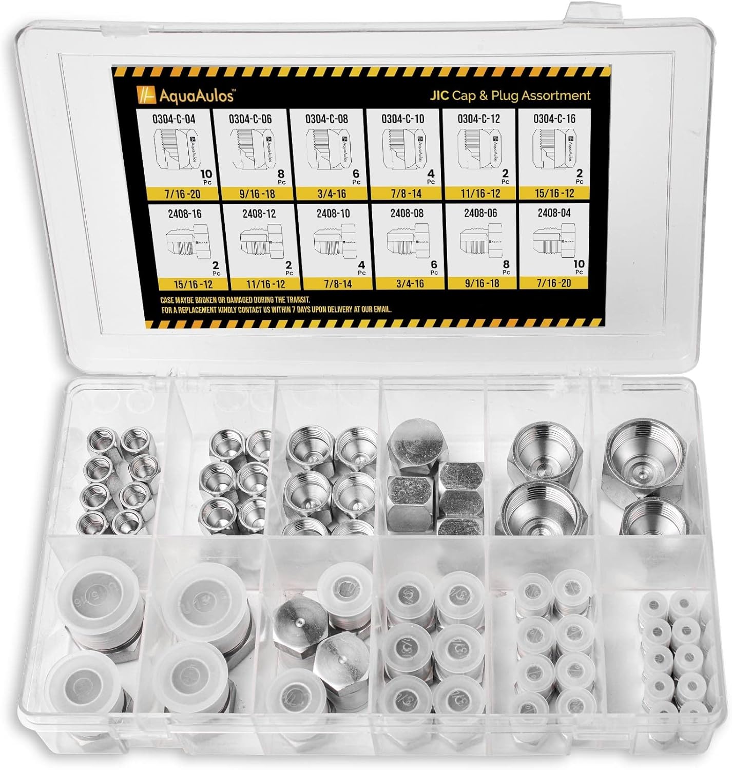 64 Pcs JIC 37 Flare Thread Cap & Plug Assortment Kit Review