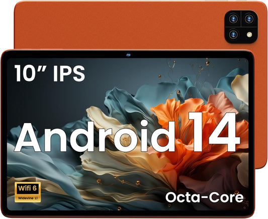 10.1 inch Android Tablet with 12GB RAM and 128GB Storage