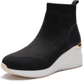 High Heeld Wedge Sneakers for Women - Comfortable Hidden Wedge Casual
