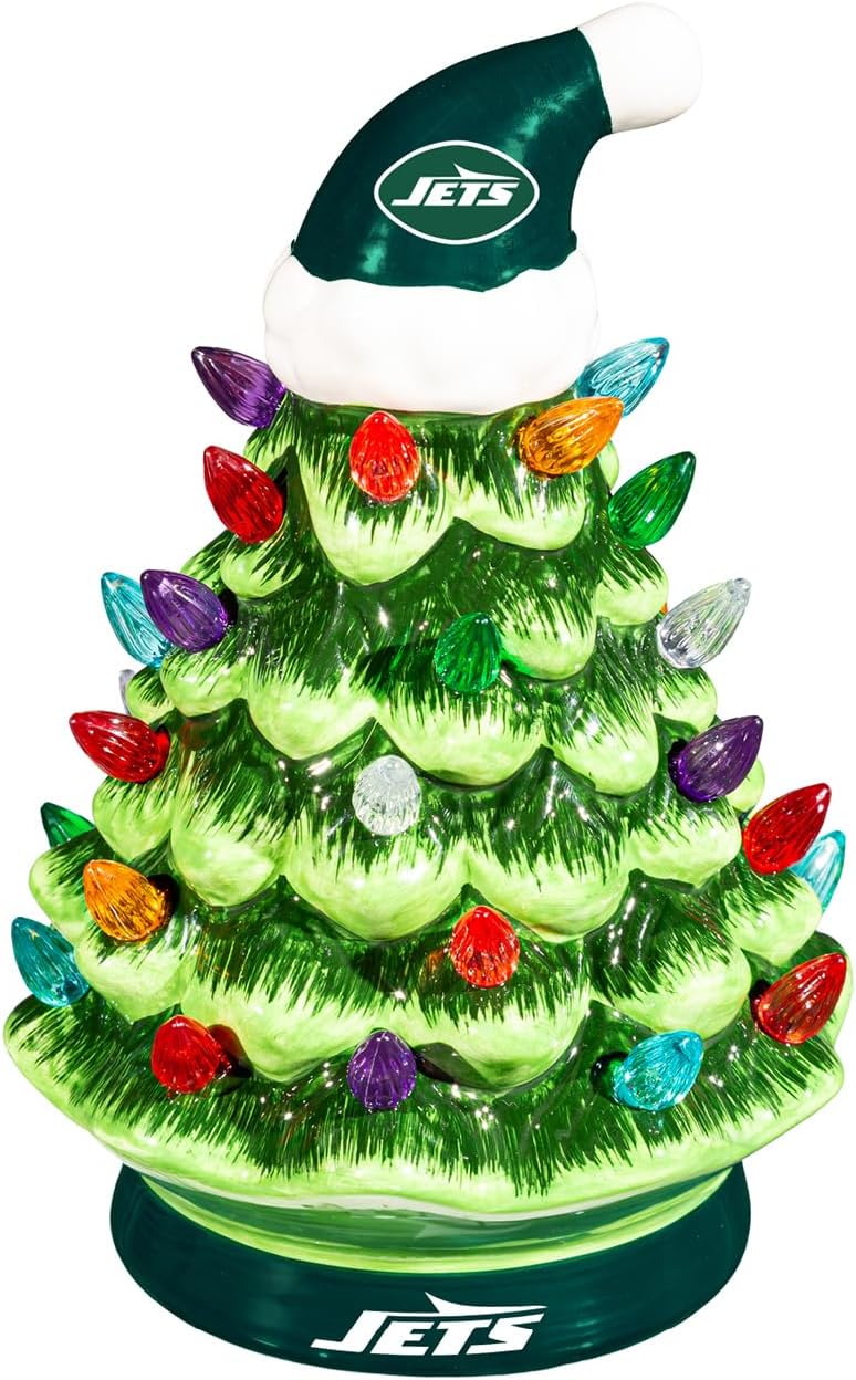 NFL New York Jets Ceramic Christmas Tree by Team Sports America
