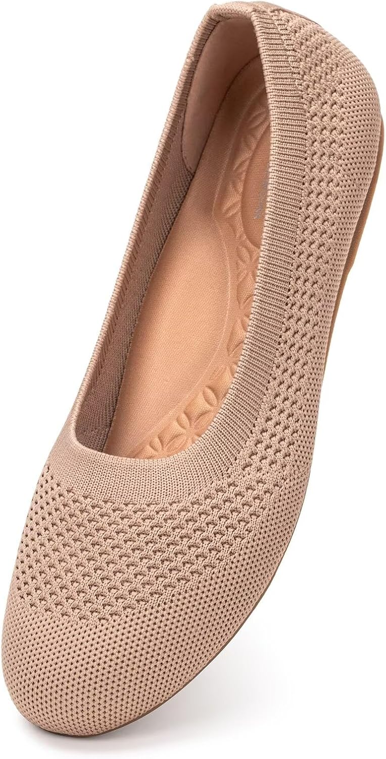 Frank Mully Women's Wide Width Flats with Arch Support Comfort