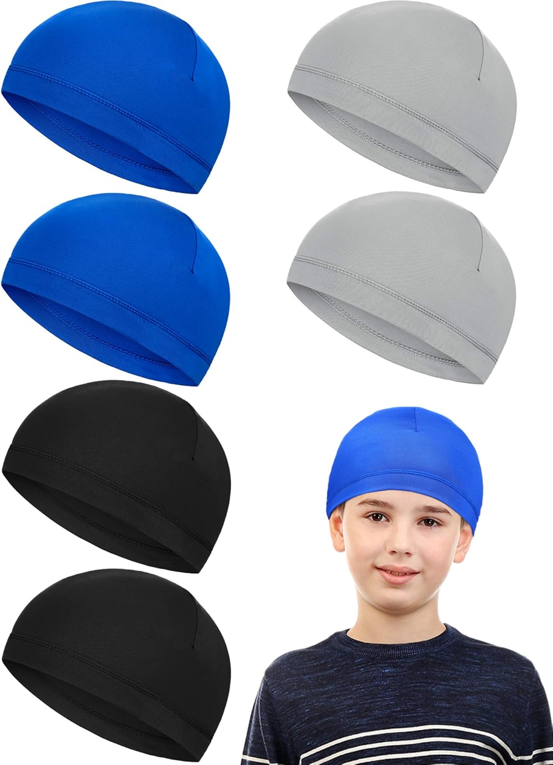 Geyoga Youth Skull Caps: Moisture-Wicking Helmet Liners