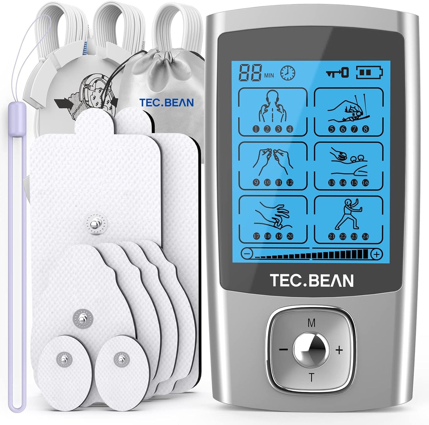24 Modes Tens Unit Muscle Stimulator for Pain Relief Therapy