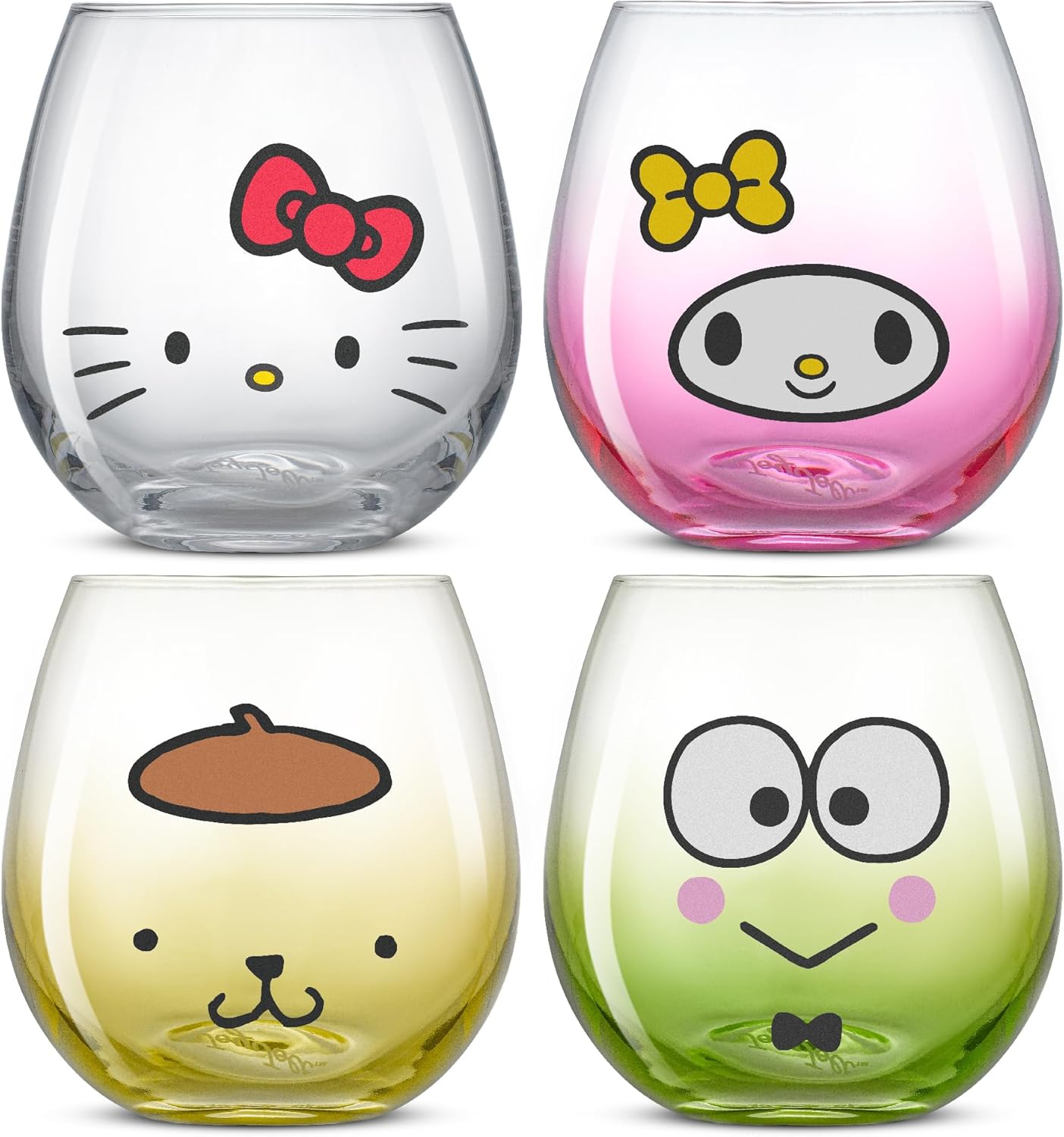 Hello Kitty & Friends Sippy Drinking Glasses Set of 4 for Kawaii