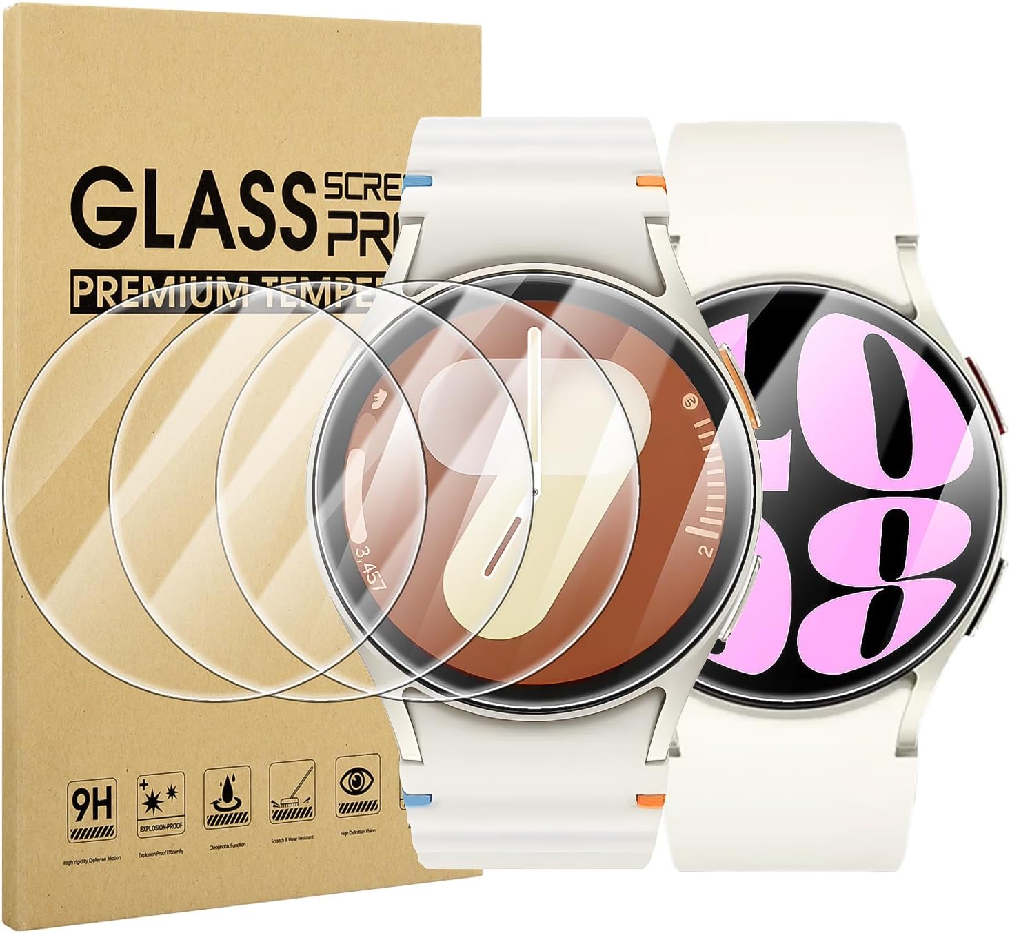 Suoman Galaxy Watch 40mm 4-Pack Glass Protectors