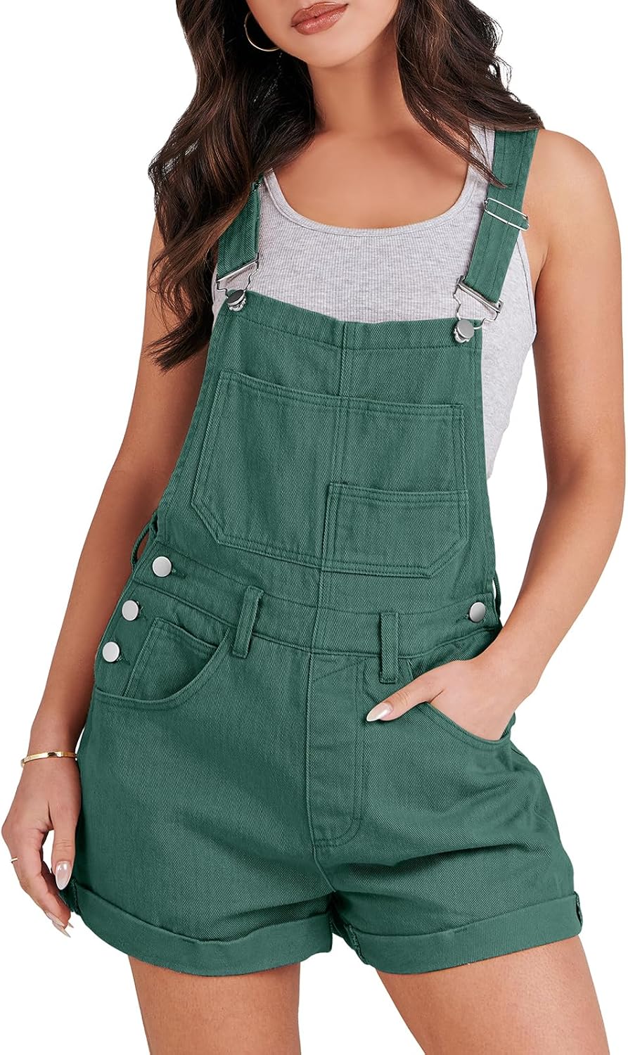 Stylish Denim Overalls for Women - Casual Summer Shortalls