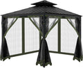 Gazebo Universal Replacement Mosquito Netting 10ftx10ft Military Green