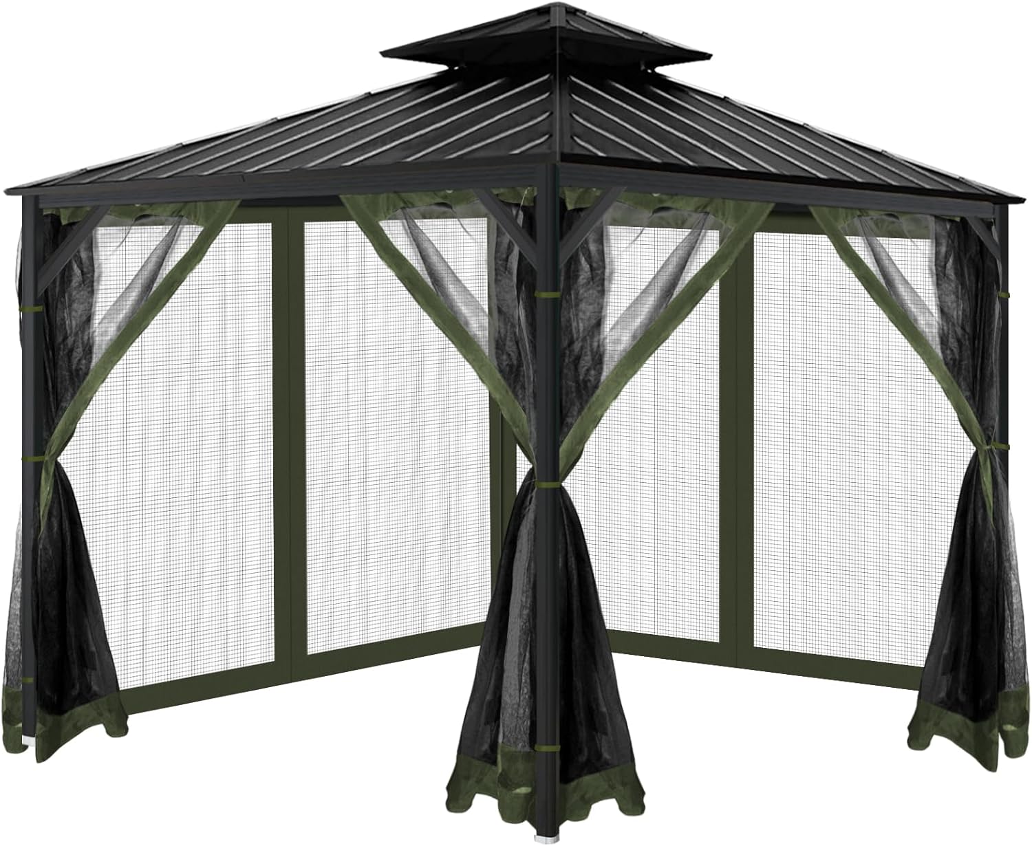 Gazebo Universal Replacement Mosquito Netting for 10ftx10ft Gazebo